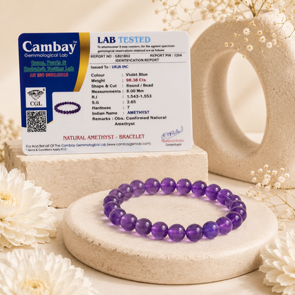 Amethyst Bracelet - Inner Peace & Stress Relief